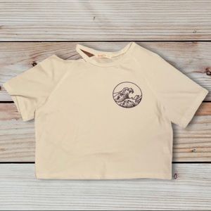 🌊ROMWE Short Sleeve Crop Top